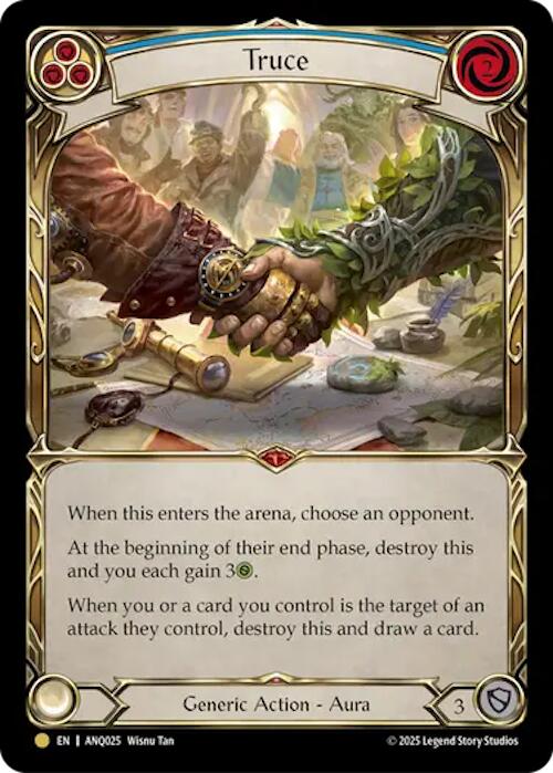 Truce (Blue) (Gold) [ANQ025] (Compendium of Rathe - Antiquity Pack)  Rainbow Foil | Chromatic Games