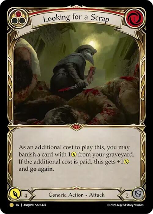 Looking For A Scrap (Red) (Gold) [ANQ028] (Compendium of Rathe - Antiquity Pack) | Chromatic Games