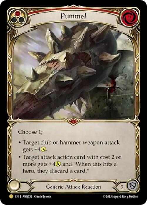 Pummel (Red) (Gold) [ANQ032] (Compendium of Rathe - Antiquity Pack) | Chromatic Games