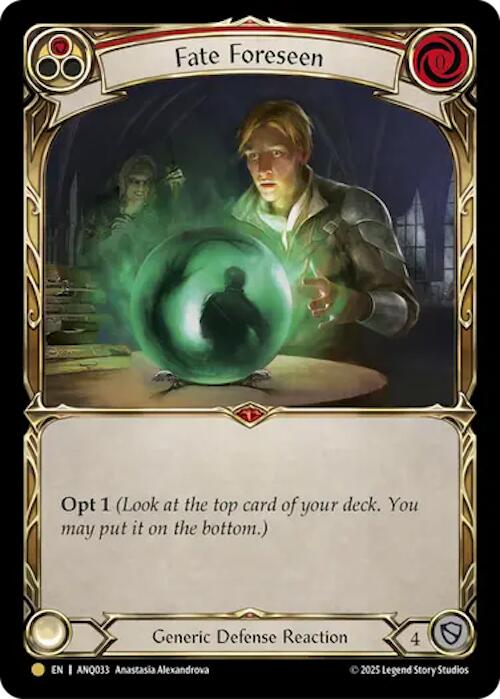 Fate Foreseen (Red) (Gold) [ANQ033] (Compendium of Rathe - Antiquity Pack) | Chromatic Games
