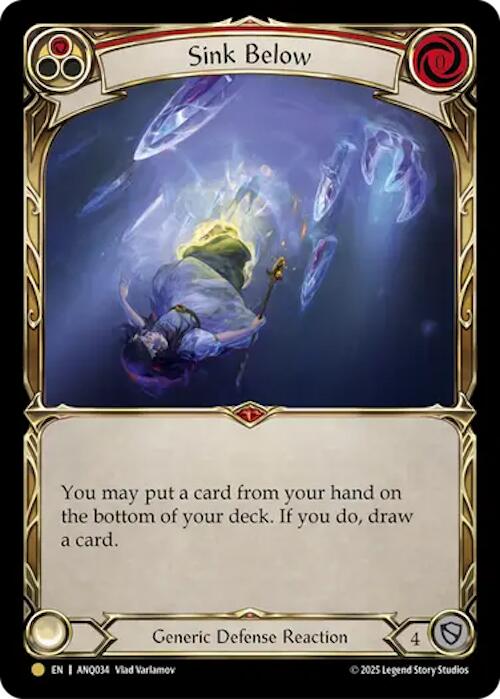 Sink Below (Red) (Gold) [ANQ034] (Compendium of Rathe - Antiquity Pack) | Chromatic Games
