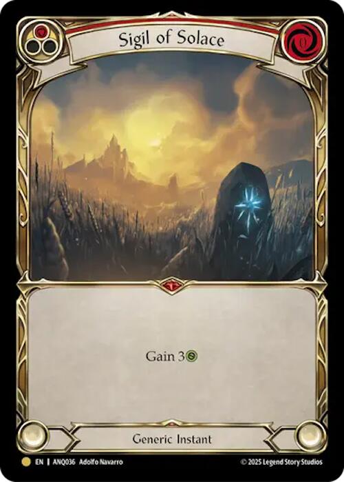 Sigil Of Solace (Red) (Gold) [ANQ036] (Compendium of Rathe - Antiquity Pack) | Chromatic Games