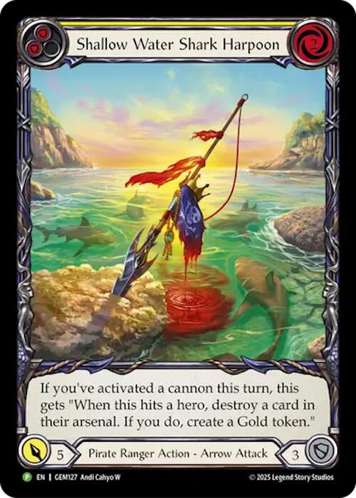 Shallow Water Shark Harpoon [GEM127] (GEM Pack 4)  Rainbow Foil | Chromatic Games