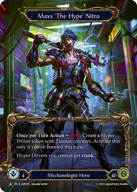 Maxx 'The Hype' Nitro [GEM105] (GEM Pack 4)  Cold Foil | Chromatic Games