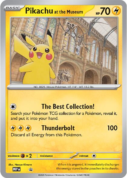Pikachu at the Museum [Mega Evolution Promo] | Chromatic Games