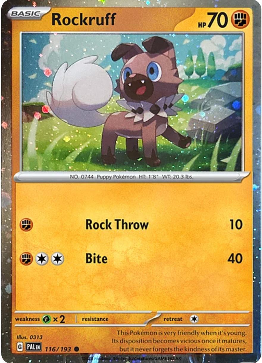 Rockruff (116/193) (Cosmos Holo) [Scarlet & Violet: Black Star Promos] | Chromatic Games