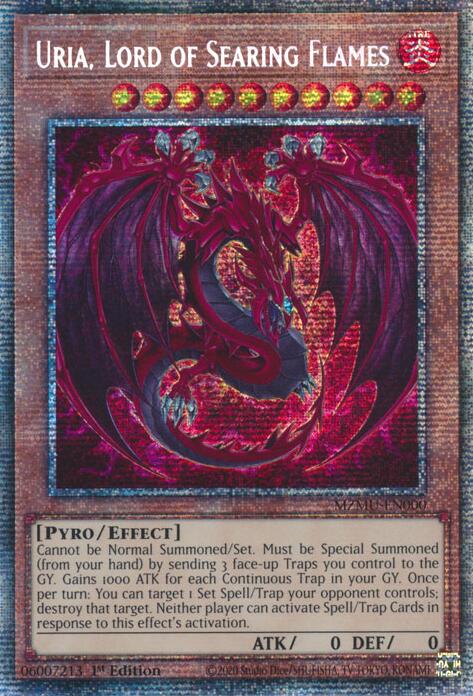 Uria, Lord of Searing Flames (Starlight Rare) [MZMU-EN000] Starlight Rare | Chromatic Games