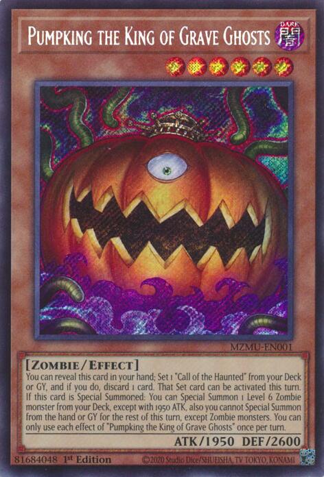 Pumpking the King of Grave Ghosts [MZMU-EN001] Secret Rare | Chromatic Games