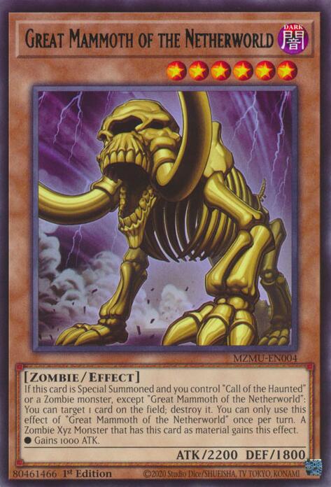 Great Mammoth of the Netherworld [MZMU-EN004] Rare | Chromatic Games
