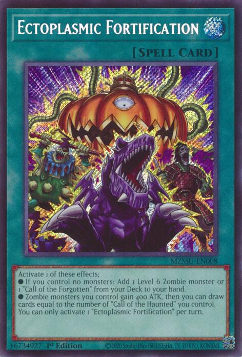 Ectoplasmic Fortification [MZMU-EN008] Secret Rare | Chromatic Games