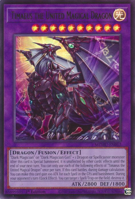 Timaeus the United Magical Dragon [MZMU-EN012] Ultra Rare | Chromatic Games