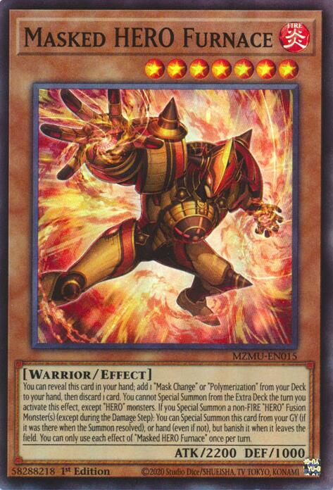 Masked HERO Furnace [MZMU-EN015] Super Rare | Chromatic Games