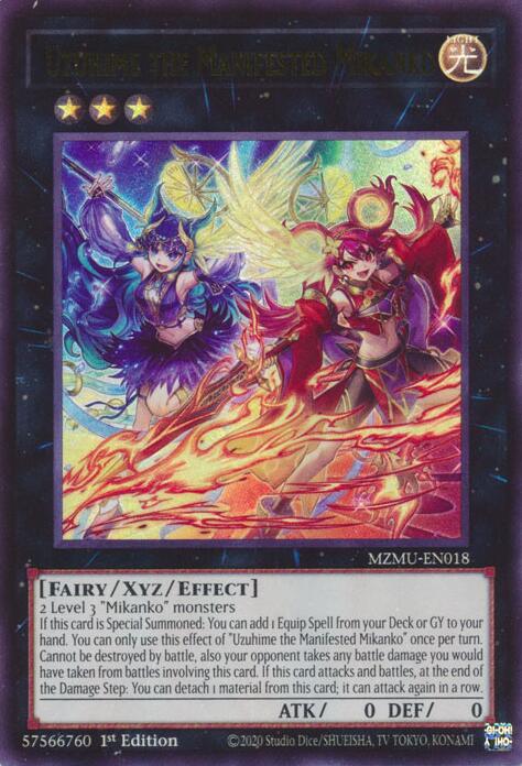 Uzuhime the Manifested Mikanko [MZMU-EN018] Ultra Rare | Chromatic Games