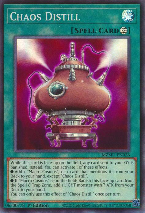 Chaos Distill [MZMU-EN026] Super Rare | Chromatic Games