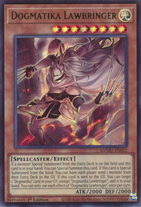 Dogmatika Lawbringer [MZMU-EN052] Ultra Rare | Chromatic Games