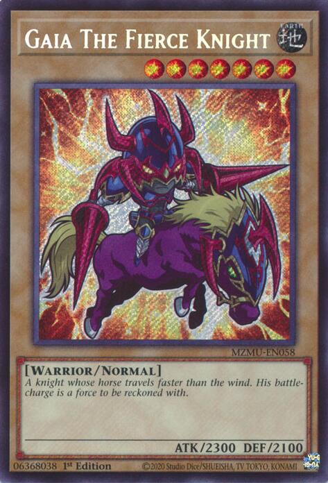 Gaia The Fierce Knight [MZMU-EN058] Secret Rare | Chromatic Games