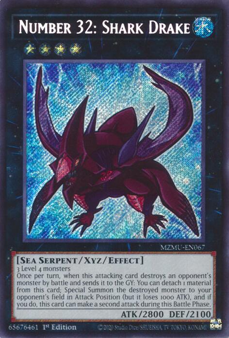 Number 32: Shark Drake [MZMU-EN067] Secret Rare | Chromatic Games