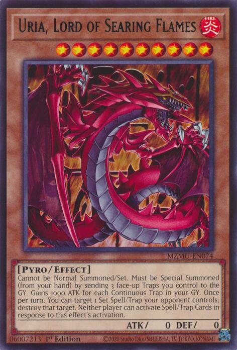 Uria, Lord of Searing Flames [MZMU-EN074] Rare | Chromatic Games
