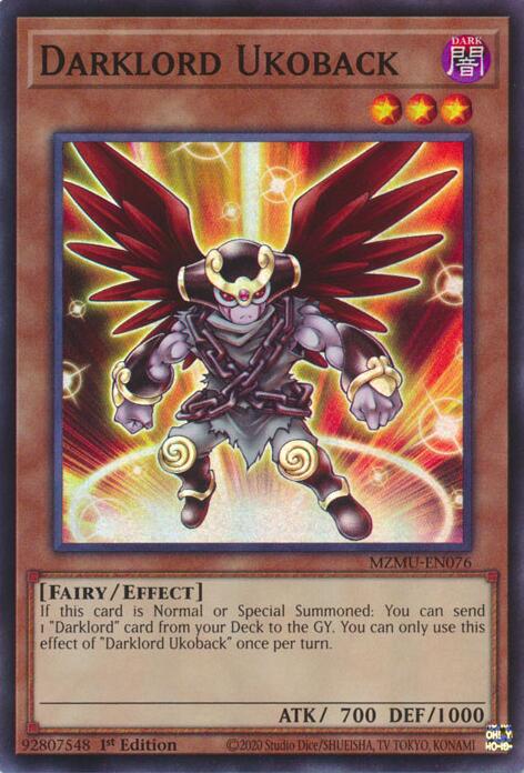 Darklord Ukoback [MZMU-EN076] Super Rare | Chromatic Games