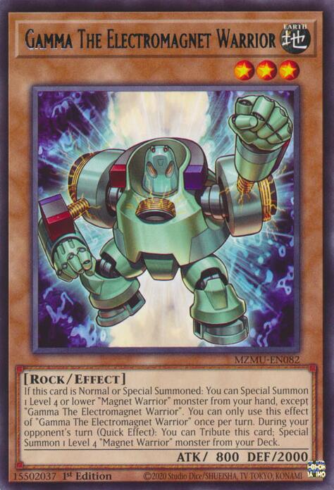 Gamma The Electromagnet Warrior [MZMU-EN082] Rare | Chromatic Games