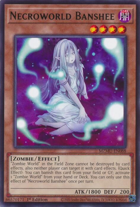 Necroworld Banshee [MZMU-EN088] Rare | Chromatic Games