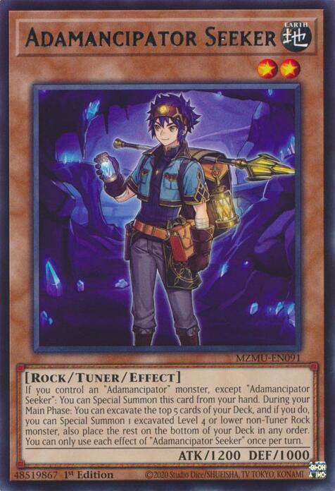 Adamancipator Seeker [MZMU-EN091] Rare | Chromatic Games