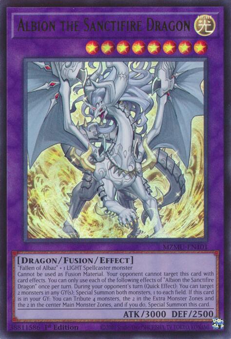 Albion the Sanctifire Dragon [MZMU-EN101] Ultra Rare | Chromatic Games