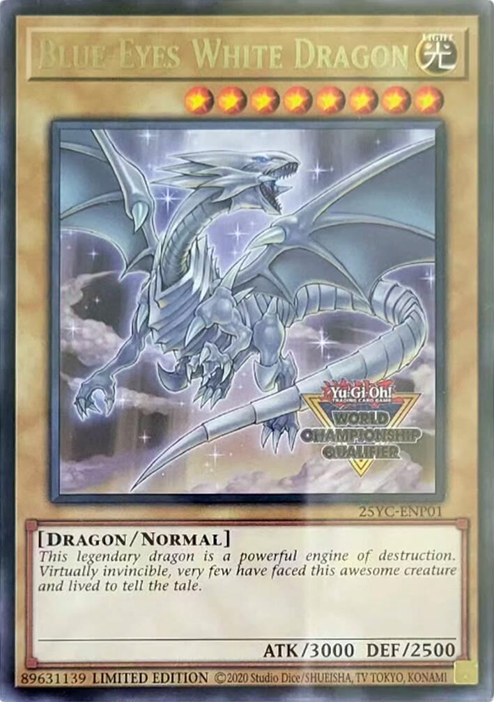 Blue-Eyes White Dragon (World Championship Qualifier) [25YC-ENP01] Rare | Chromatic Games