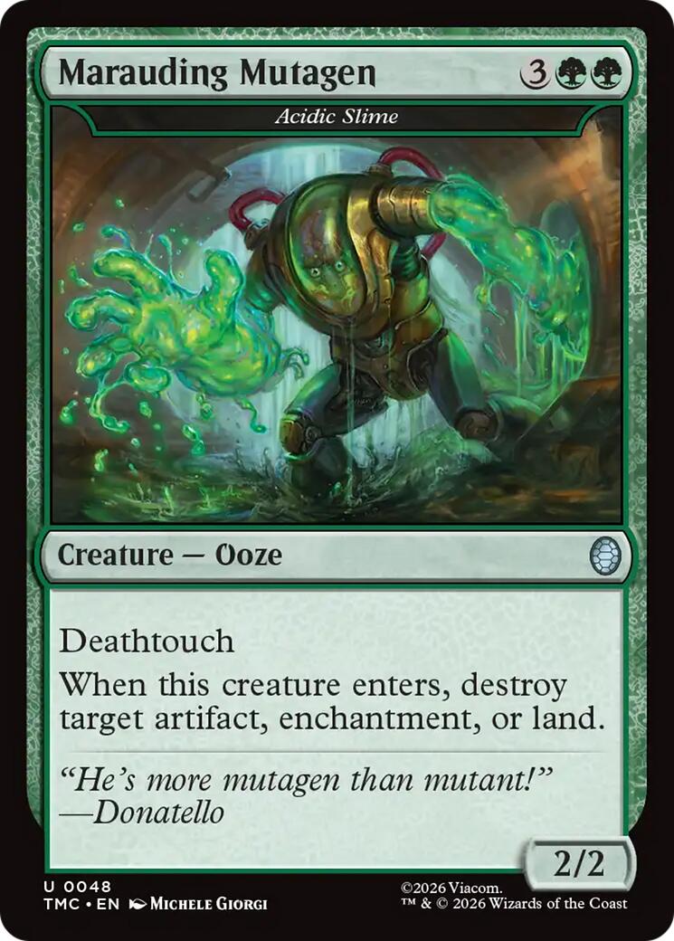 Marauding Mutagen - Acidic Slime [Teenage Mutant Ninja Turtles Commander] | Chromatic Games