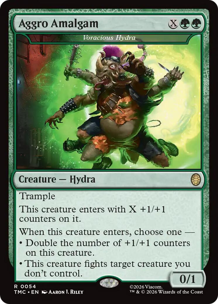 Aggro Amalgam - Voracious Hydra [Teenage Mutant Ninja Turtles Commander] | Chromatic Games