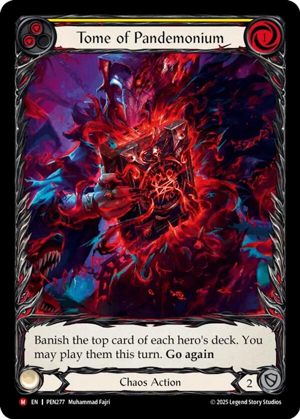 Tome Of Pandemonium (Yellow) (Extended Art) [PEN277] (Compendium of Rathe)  Rainbow Foil | Chromatic Games