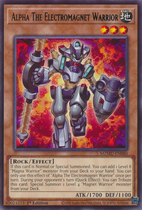 Alpha The Electromagnet Warrior [MZMU-EN080] Rare | Chromatic Games