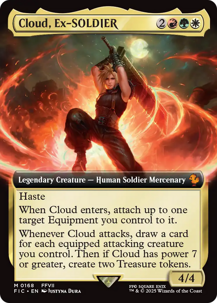 Cloud, Ex-SOLDIER (Extended Art) [FINAL FANTASY Commander] | Chromatic Games