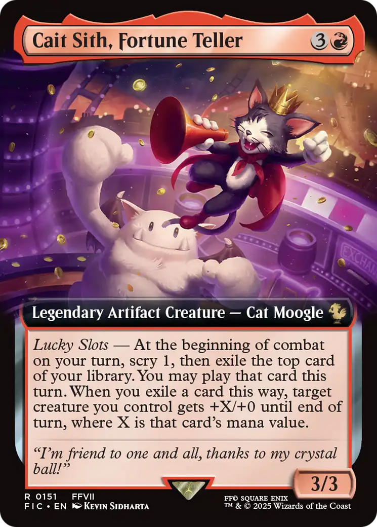 Cait Sith, Fortune Teller (Extended Art) [FINAL FANTASY Commander] | Chromatic Games