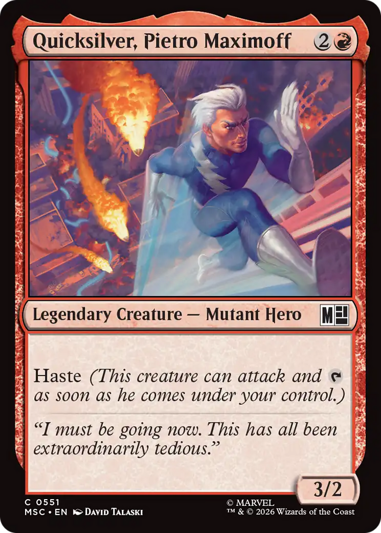 Quicksilver, Pietro Maximoff (0551) [Marvel Super Heroes Commander] | Chromatic Games