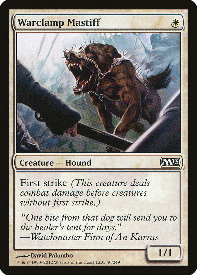 Warclamp Mastiff 40/249 (Magic 2013 (M13))  | Chromatic Games