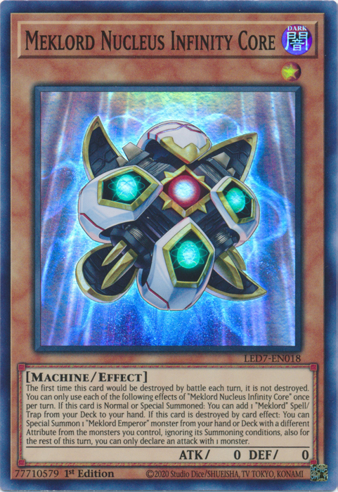 Meklord Nucleus Infinity Core [LED7-EN018] Super Rare | Chromatic Games