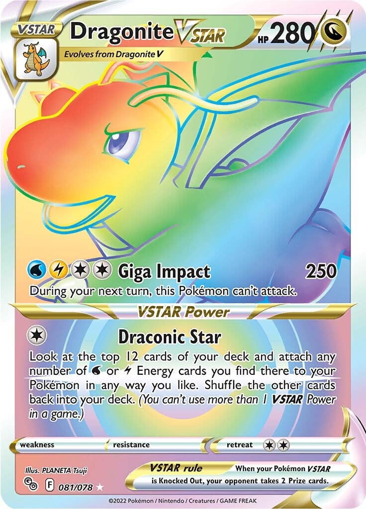 Dragonite VSTAR (081/078) [Pokémon GO] | Chromatic Games