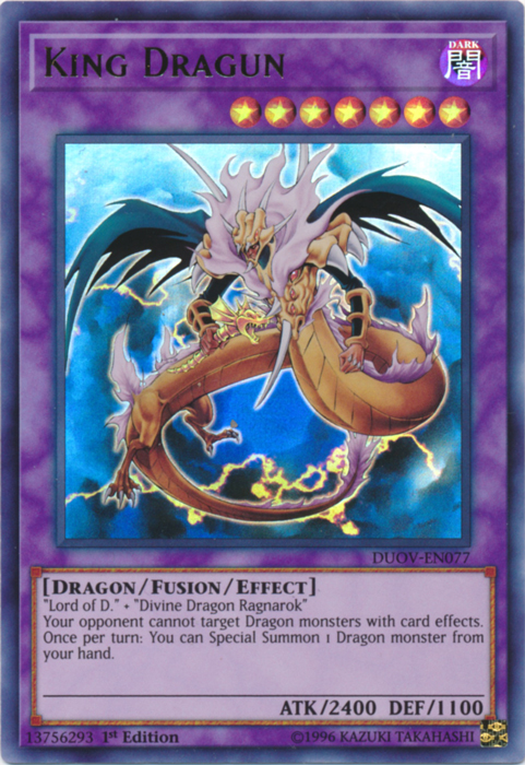 King Dragun [DUOV-EN077] Ultra Rare | Chromatic Games