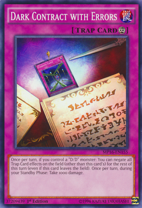 Dark Contract with Errors [MP16-EN155] Common | Chromatic Games