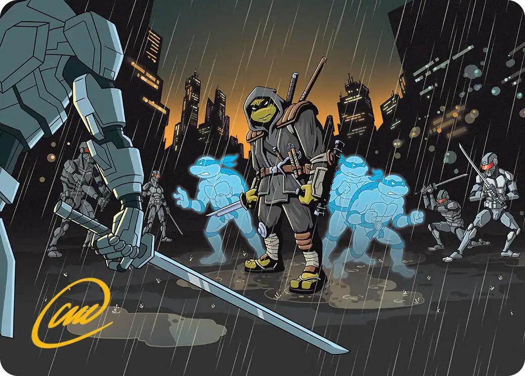 The Last Ronin's Technique Art Card (Gold-Stamped Signature) [Teenage Mutant Ninja Turtles Art Series] | Chromatic Games