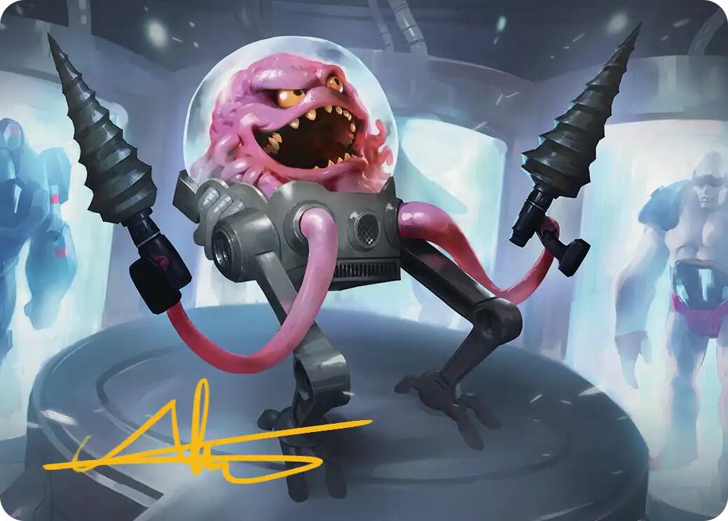 Krang, Master Mind Art Card (4/54) (Gold-Stamped Signature) [Teenage Mutant Ninja Turtles Art Series] | Chromatic Games