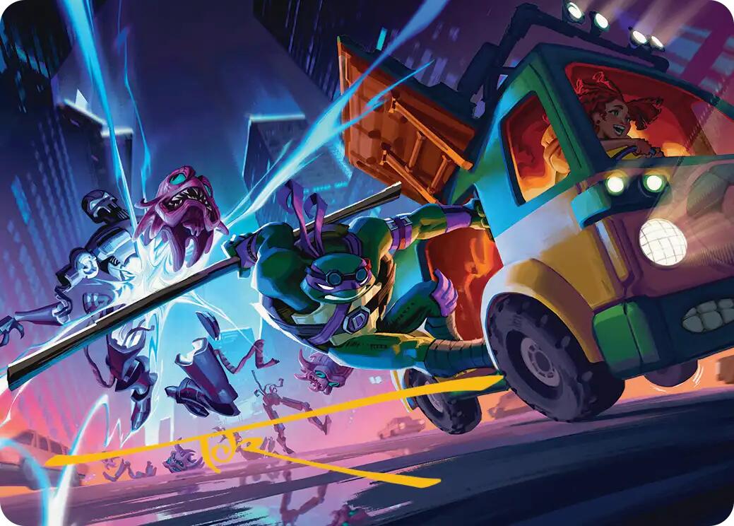 Donatello, Rad Scientist Art Card (Gold-Stamped Signature) [Teenage Mutant Ninja Turtles Art Series] | Chromatic Games