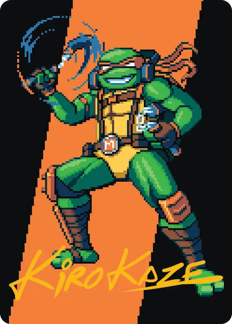 Michelangelo, the Heart Art Card (Gold-Stamped Signature) [Teenage Mutant Ninja Turtles Art Series] | Chromatic Games