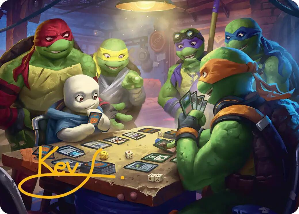 Lessons from Life Art Card (Gold-Stamped Signature) [Teenage Mutant Ninja Turtles Art Series] | Chromatic Games