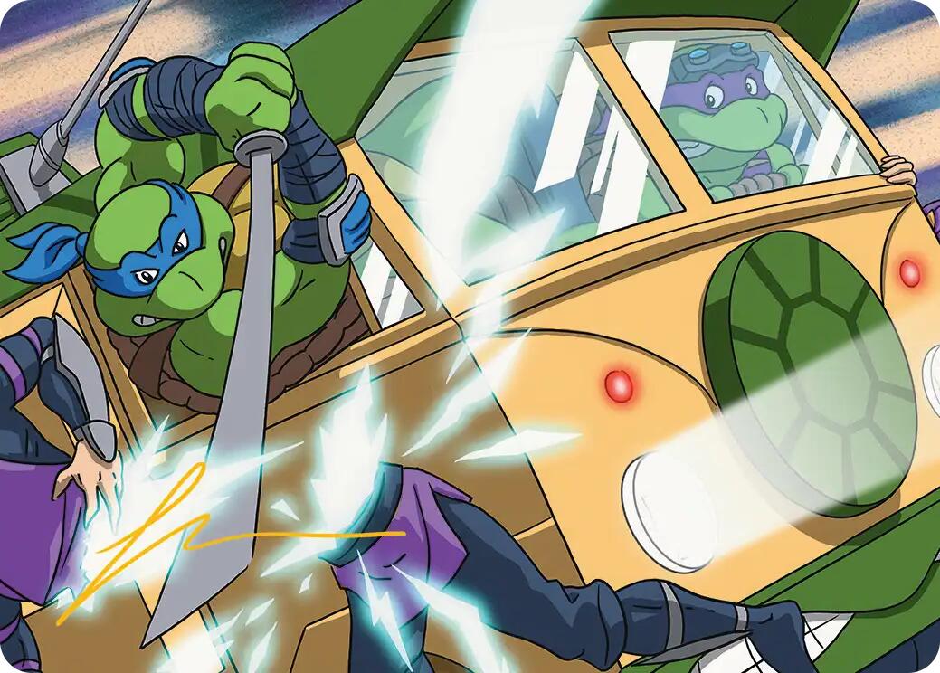 Don & Leo, Problem Solvers Art Card (Gold-Stamped Signature) [Teenage Mutant Ninja Turtles Art Series] | Chromatic Games