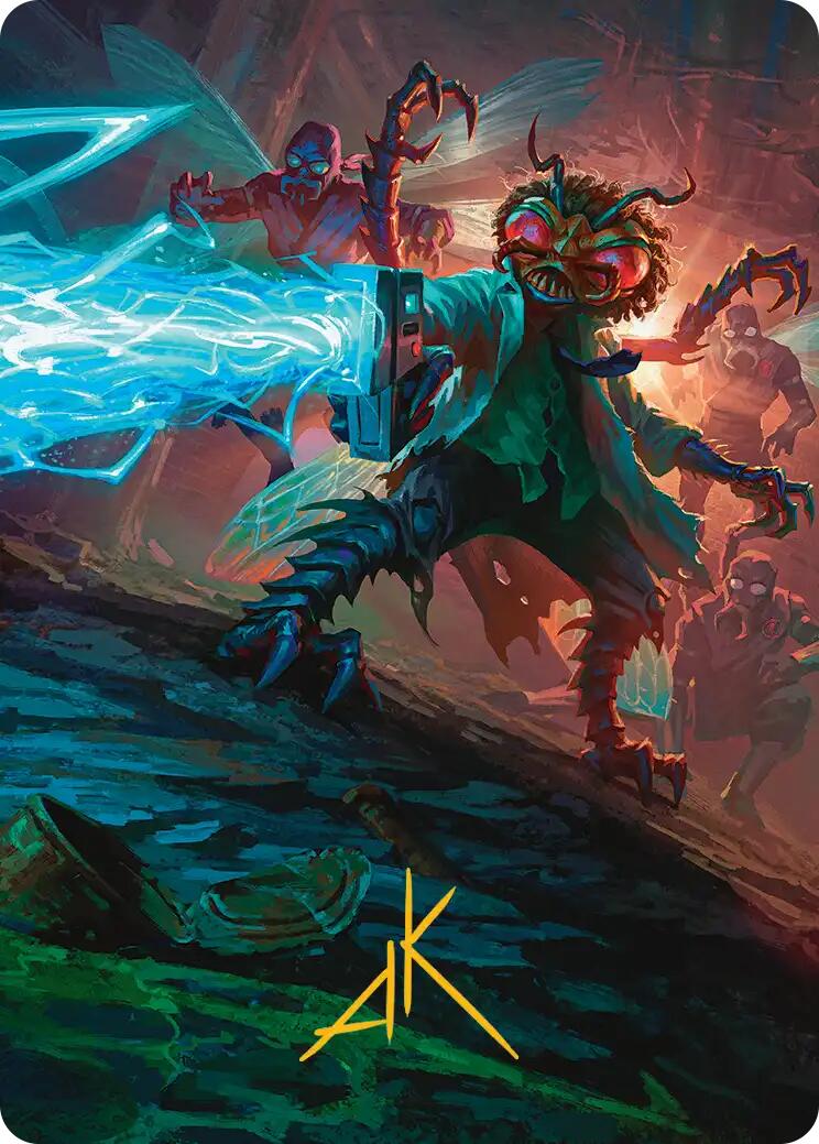 Baxter, Exzzperimental Zzientist Art Card (Gold-Stamped Signature) [Teenage Mutant Ninja Turtles Art Series] | Chromatic Games