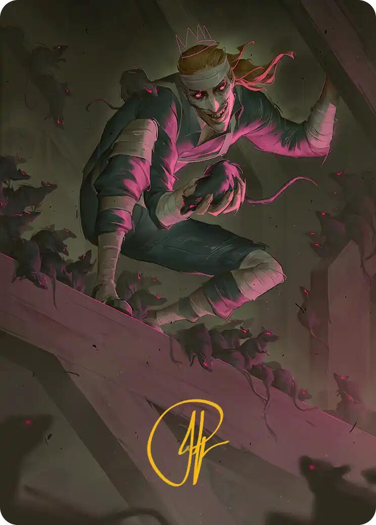 Rat King, the Chaosbringer Art Card (Gold-Stamped Signature) [Teenage Mutant Ninja Turtles Art Series] | Chromatic Games