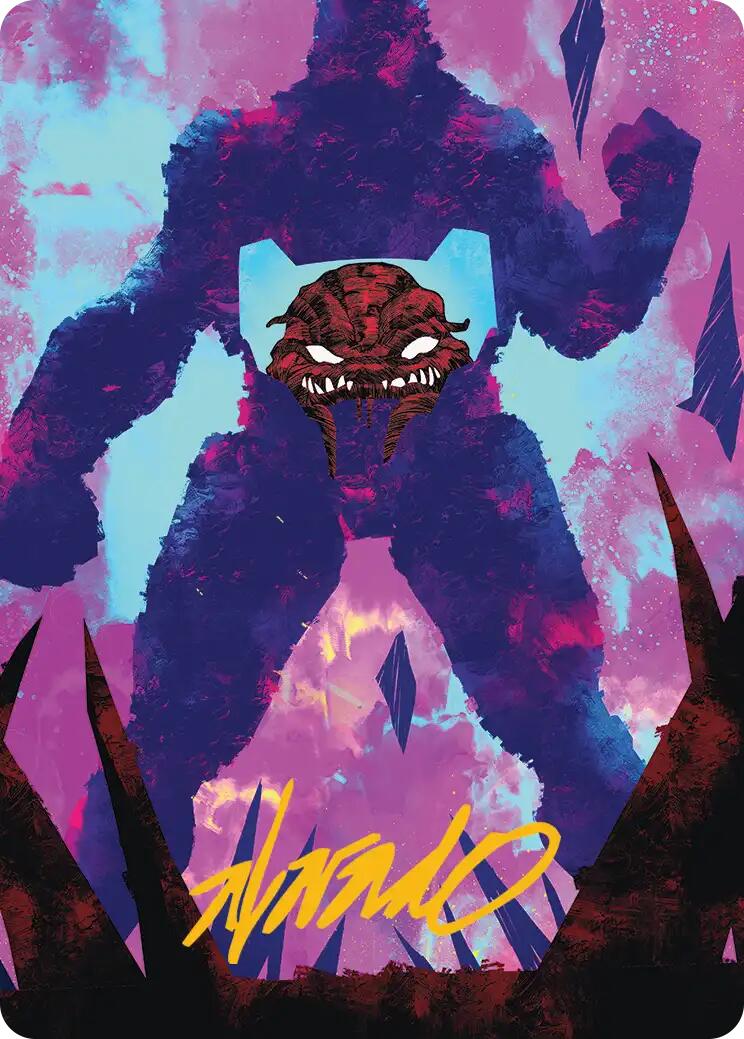 Krang, Utrom Warlord Art Card (Gold-Stamped Signature) [Teenage Mutant Ninja Turtles Art Series] | Chromatic Games