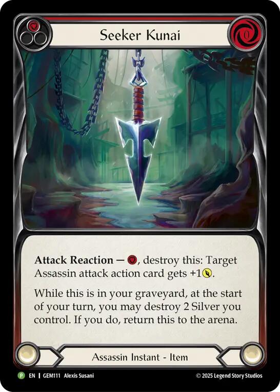 Seeker Kunai (Red) [GEM111] (GEM Pack 4)  Cold Foil | Chromatic Games